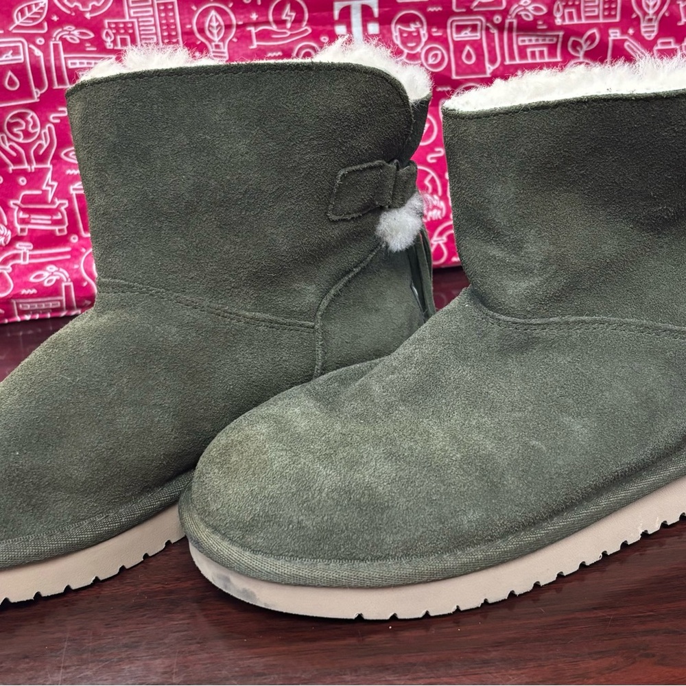 UGG Green Suede Ankle Boots